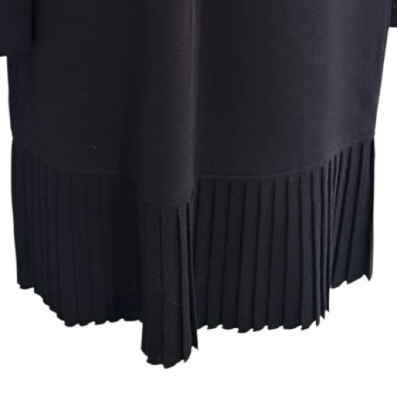 The Limited Black Wool Blend Dress Long Sleeve Cocktail Party Work Event Size L - Picture 6 of 8